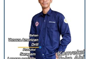 baju seragam kerja lengan panjang
