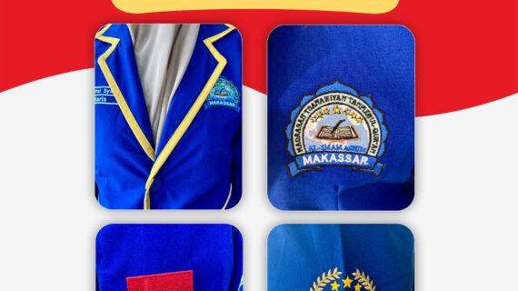 toko jas almamater biru dongker tangerang