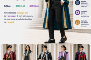 Produksi Toga Wisuda Pria