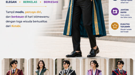 Produksi Toga Wisuda Pria